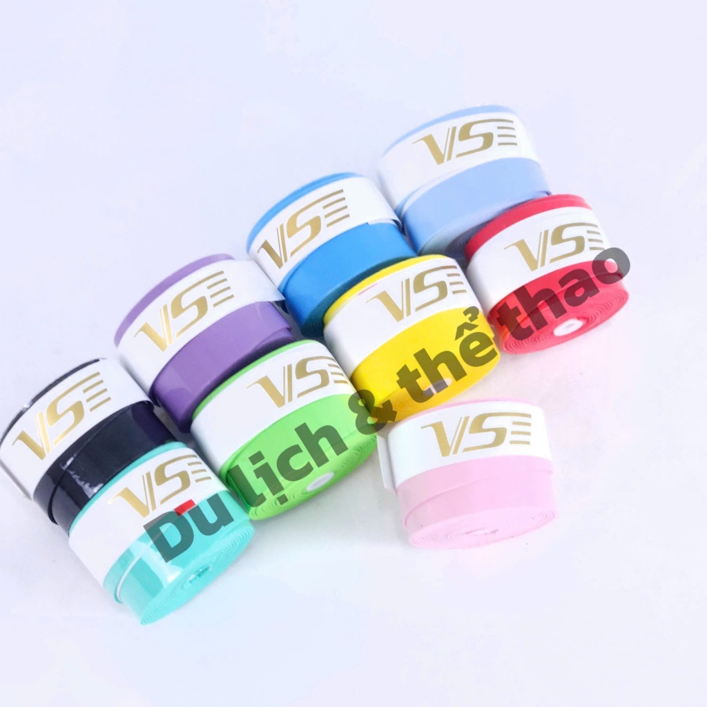 Combo Quấn Cán Vợt Cầu Lông Tenis VS002 - Loại Vân Cá - Thấm Hút Tốt - Siêu Bám
