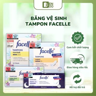  Tampon Băng vệ sinh BVS Facelle Super Plus - Băng vệ sinh dạng nút - Mềm Mịn An Toàn - Nội địa Đức 