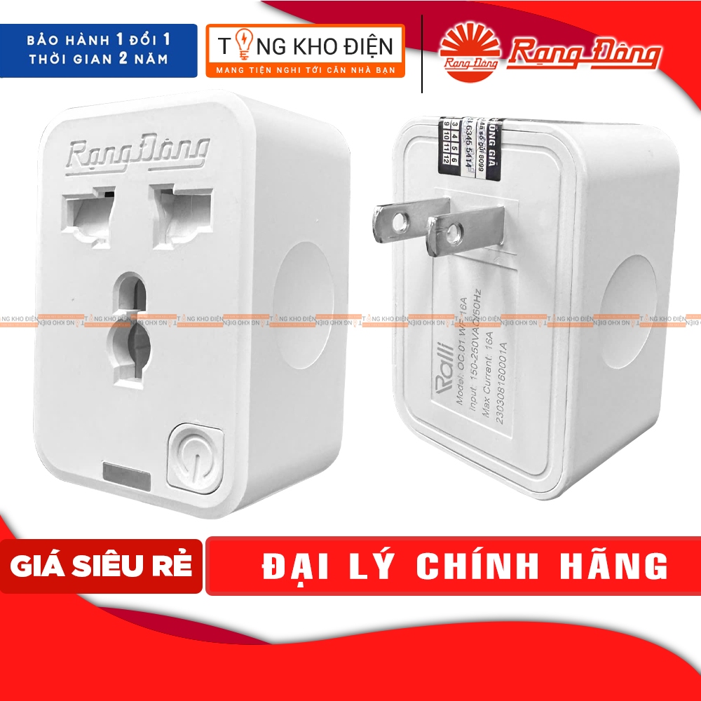 Ổ Cắm Wifi Rạng Đông OC 01.WF 16A - Biến thiết bị bình thường trở thành thông minh [CHÍNH HÃNG]