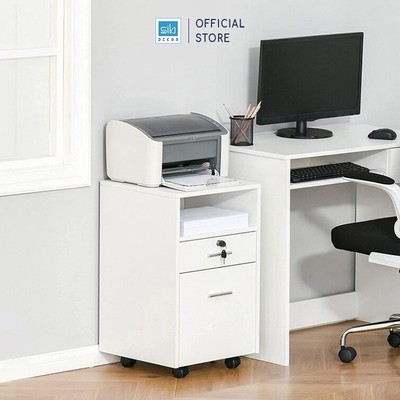 Tủ Hồ Sơ, Kệ Để Máy In Văn Phòng, Ngăn Kéo Có Khóa, Bánh Xe Di Chuyển SIB Decor HS74