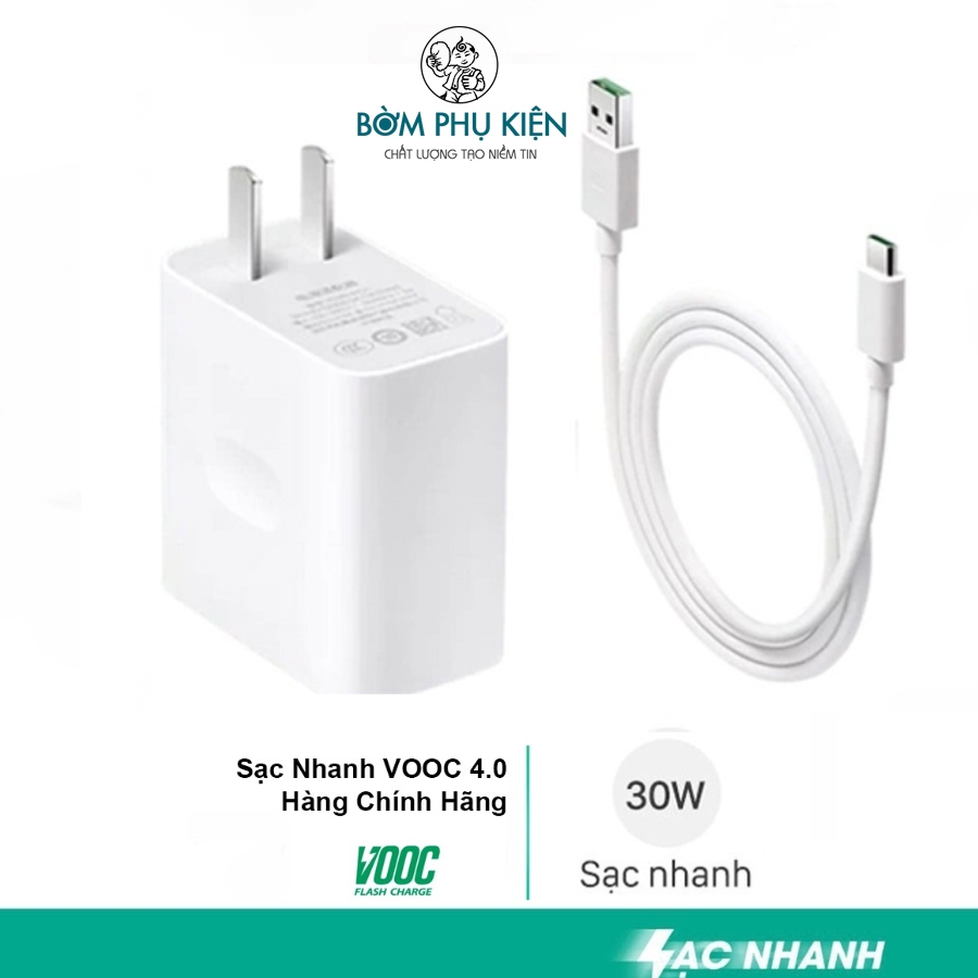 Bộ sạc nhanh Oppo/Realme 30W 33w,củ sạc và cáp hỗ trợ công nghệ Dart,VOOC các dòng Oppo,Realme,Onepl