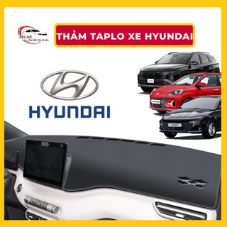 Thảm taplo ô tô da cacbon thảm nhung lông cừu cho xe ô tô Hyundai GRAND I10, Custin, Creta, Sonata, Tucson, Avante, Kona