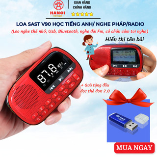 [Mẫu mới]Loa tắm ngôn ngữ cho bé V90, Loa học tiếng anh, nghe thẻ nhớ USB, bluetooth,FM, Loa nghe nhạc bluetooth mini