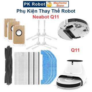 Phụ Kiện Thay Thế Robot Hút Bụi Neabot Q11, Chổi Lăn, Chổi Cạnh, Bộ Lọc, Khăn Lau, Túi Đựng Bụi/