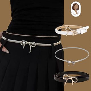 Thắt lưng nữ y2k kim loại co giãn khóa nơ, Dây nịt thắt lưng da hàng cao cấp dày đẹp Phụ kiện thời trang Her Accessories