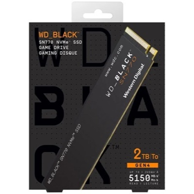Ổ cứng SSD WD BLACK SN770 2TB M2 PCIe NVMe Gen 4×4 - Hàng Mỹ
