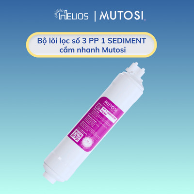 Lõi lọc nước Mutosi số 3 dạng đúc cắm nhanh - Lõi đúc PP 1 Micron Filter dành cho máy Mutosi, Sunhouse, Kangaroo,....