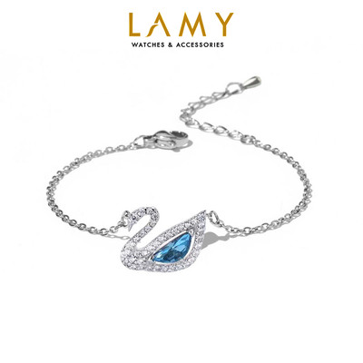 Vòng tay nữ LAMY Crystal Swan Bracelet Blue 2083