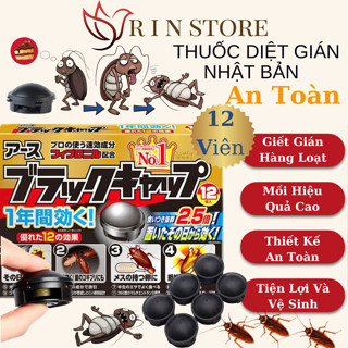 Thuốc Diệt Gián Nhật Bản 12 Viên Cực Kì Hiệu Quả Không Mùi An Toàn Cho Trẻ Em Và Vật Nuôi RIN