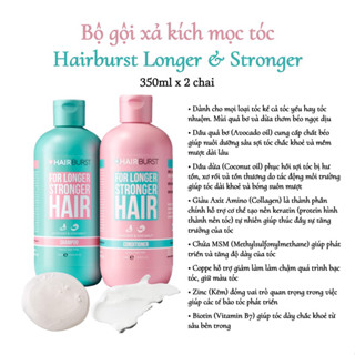 [SALE DATE NGẮN 01/2026] Bộ gội xả nội địa Anh Hairburst Shampoo & Conditioner 350ML x 2 chai - Bill Anh