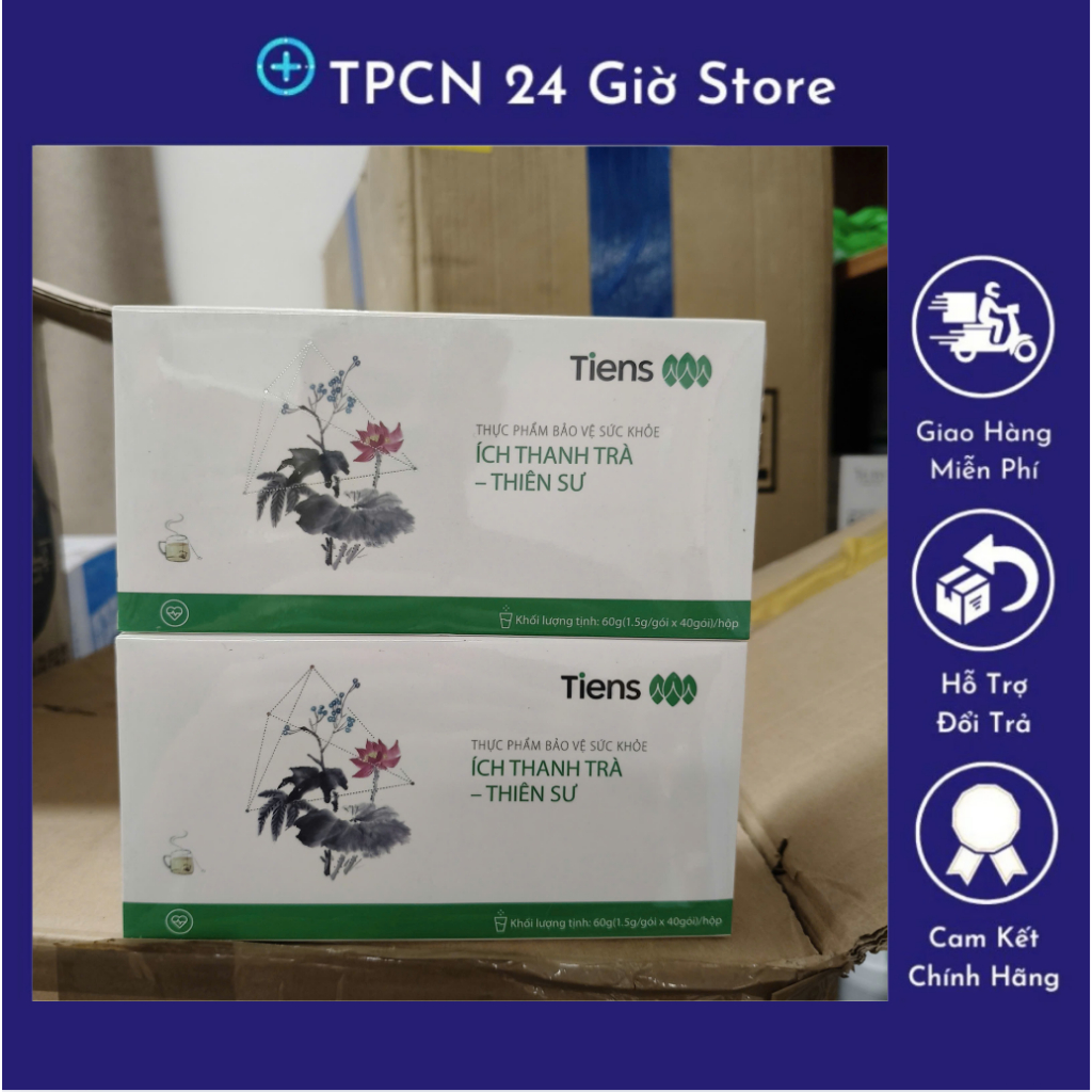 Ích Thanh Trà Thiên Sư Hỗ trợ giảm mỡ máu hộp 40 gói