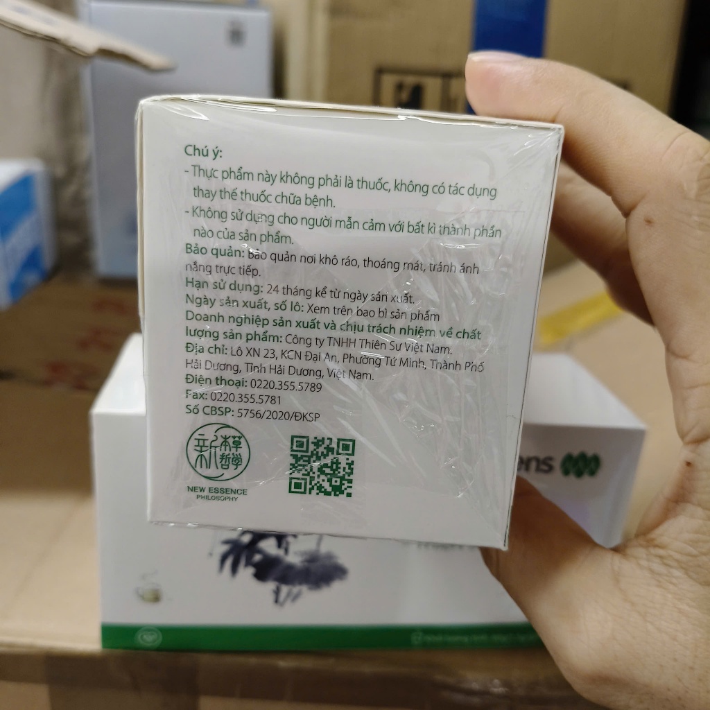 Ích Thanh Trà Thiên Sư Hỗ trợ giảm mỡ máu hộp 40 gói