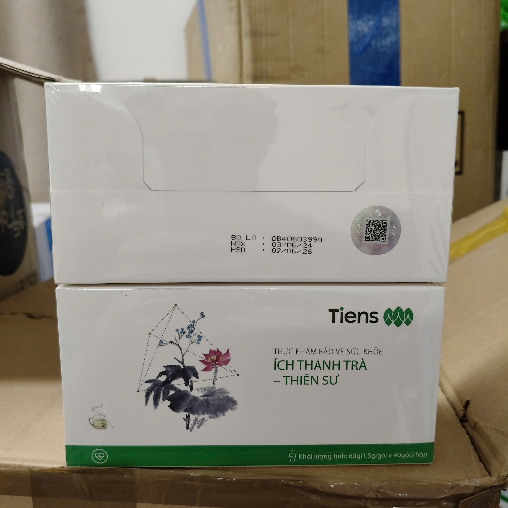 Ích Thanh Trà Thiên Sư Hỗ trợ giảm mỡ máu hộp 40 gói