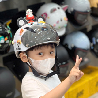 [ Hỏa Tốc 2H ] Nón Bảo Hiểm Falcon City Trang Trí Phụ Kiện Cho Bé