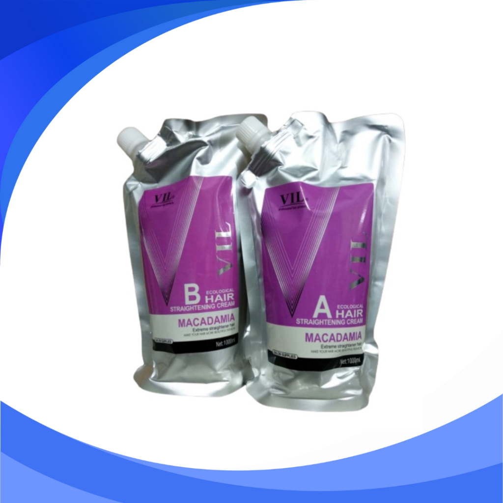 Cặp Duỗi ép tóc VIL macadamia thơm mùi hương cà phê 1000ml