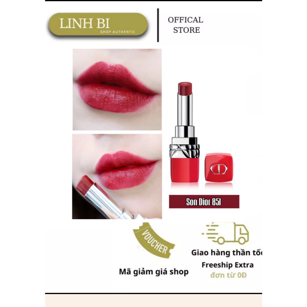 son Dior bản đỏ fullbox