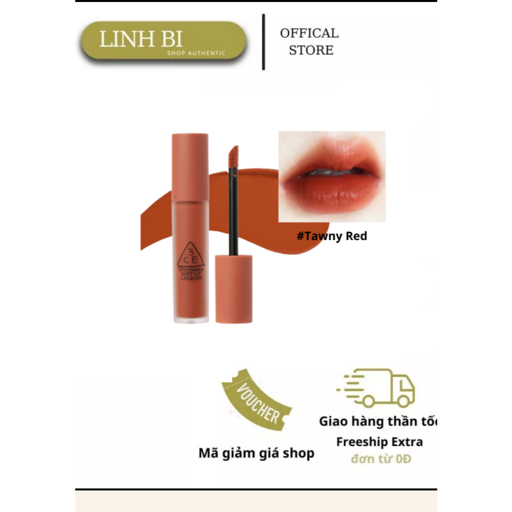Son 3CE Kem Soft Lip Lacquer