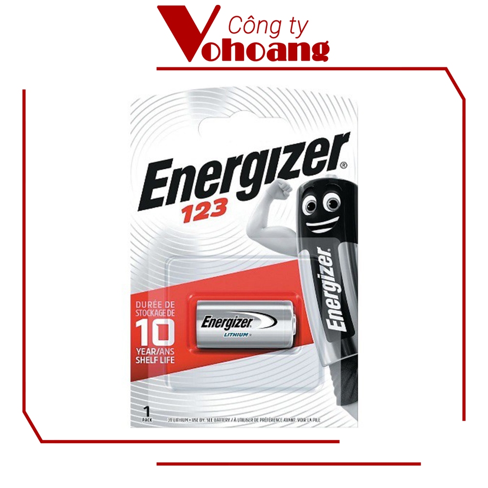 Pin Energizer 123 (CR123A) Lithium 3V