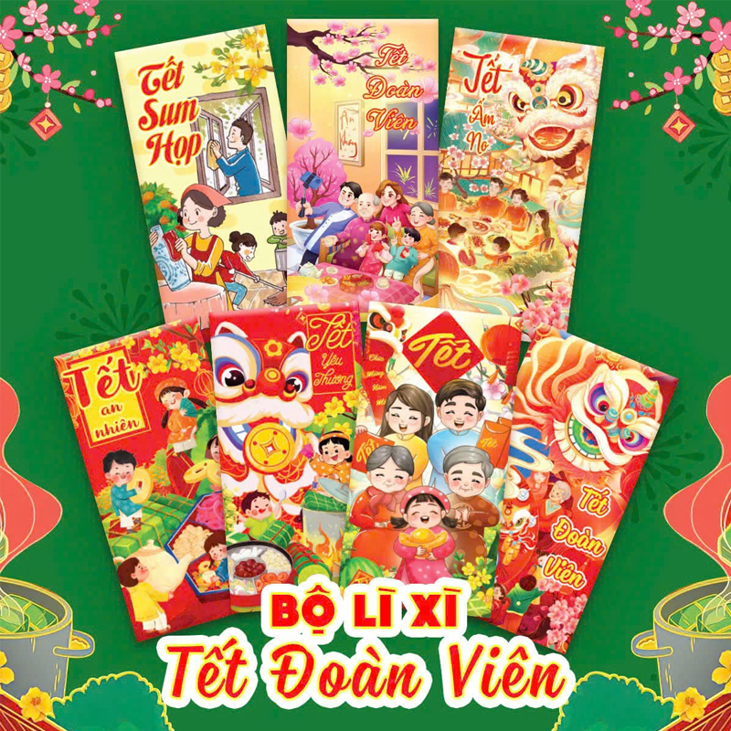 Bao Lì Xì 2026 Combo 100 Bao Lì Xì Tết 2026