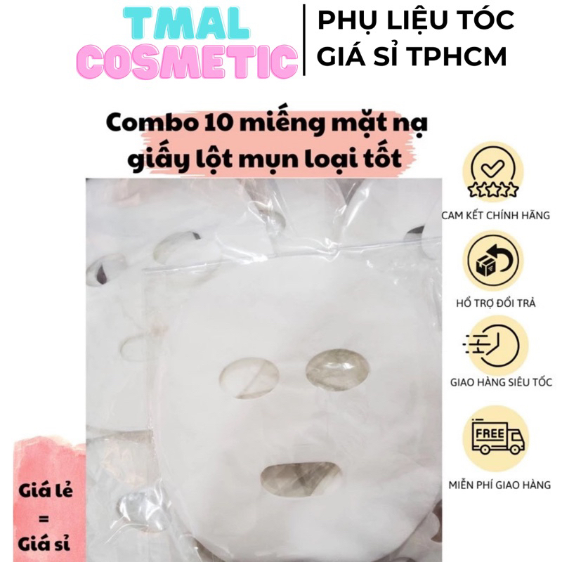 Combo 10 miếng mặt nạ giấy loại tốt