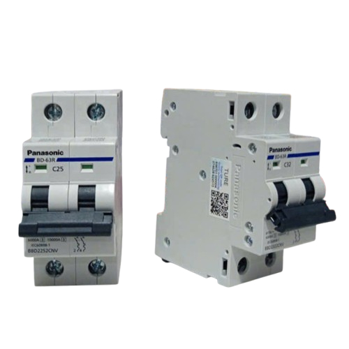 Cầu dao CB MCB 2 pha Pana 10A, 16A, 20A, 25A, 32A,40A, 50A, 63A  chính hãng