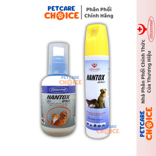  Hanvet Chai Xịt HANTOX SPRAY Diệt Ve Rận Bọ Chét Mòng Chấy Ghẻ Ruồi Muỗi,... Trên Chó Mèo 