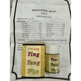 Tăng cân Ying yang wan (dinh dưỡng hoàn)