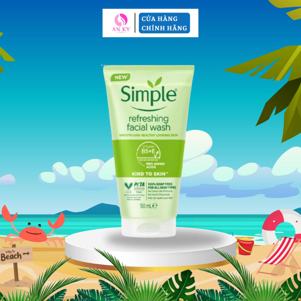Sữa Rửa Mặt Simple UK 150ml Chính Hãng