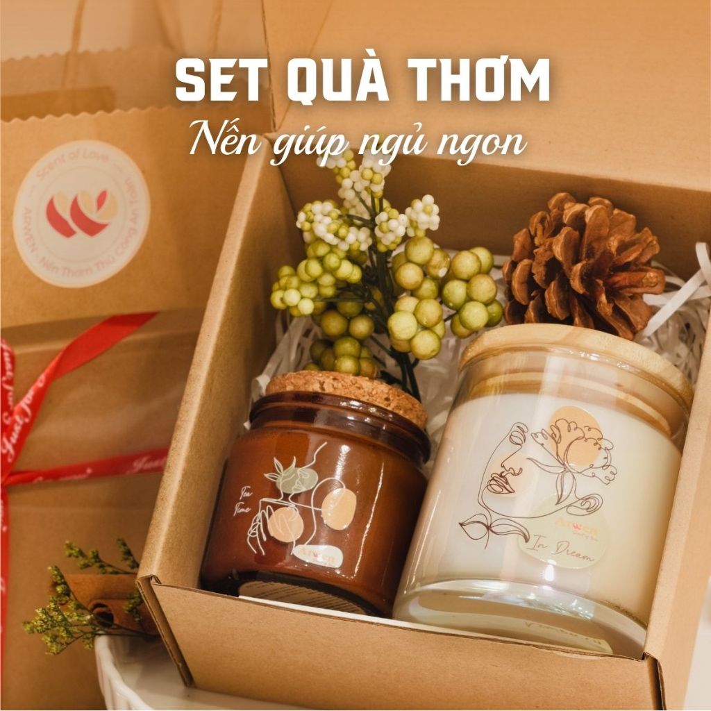 Set Quà Tặng Sinh Nhật Cho Nữ, Bạn Trai Tự Chọn Nến Thơm Dễ Ngủ Arwen-8