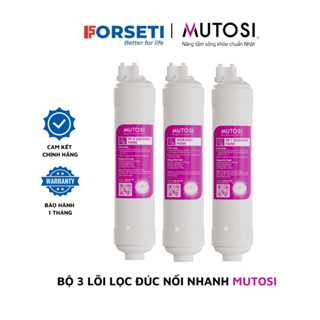 Bộ lõi lọc nước 123 MUTOSI lõi lọc thô đúc nối nhanh - Hàng chính hãng