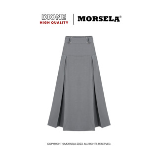 MORSELA® chính hãng -  Chân váy dài xếp ly chữ A DIONE SKIRT dáng xòe mặc được 2 mặt phong cách Y2K Douyin dành cho nữ