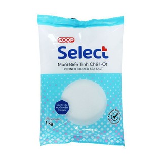 [DATE MỚI] Muối Biển Coop Select Tinh Sấy 1kg