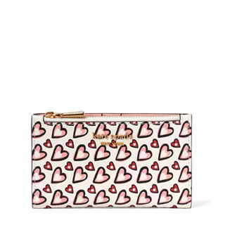 ♠️Kate spade - Morgan Fancy Heart ví dây kéo zipper wallet