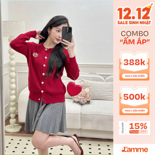 Chân váy len CV001 chất len mềm mịn, ấm áp, thoải mái, phù hợp thu đông freéize dưới 65kg thiết kế BY L'AMME