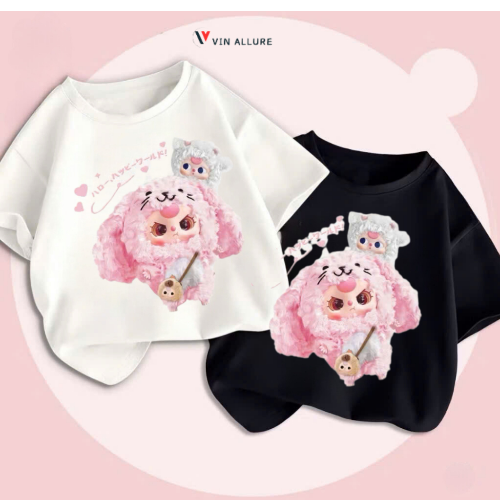 Áo thun trẻ em Baby three cao cấp VINKIDS - 1 ÁO - Áo Phông trẻ em VẢI COTTON 4 CHIỀU - V-002