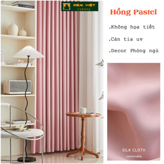 Rèm Cửa Màu Hồng Nhẹ Nhàng ,Tinh Tế - Rèm Cửa Cao Cấp Trang Trí Phòng Ngủ, Phòng Khách, Homestay, Spa