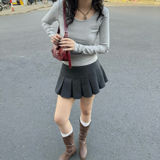 Chân váy ngắn xếp li cạp trễ (Holi Skirt) - Aufra studio