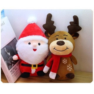 Thú bông siêu nhân ông già noel người tuyết tuần lộc quà noel cho bé
