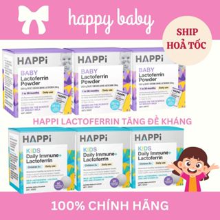 Bột dinh dưỡng Happi Lactoferrin Power và kẹo tăng đề kháng cho bé