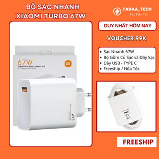 Sạc Siêu Nhanh 67W Cho Xiaomi 11 Lite 12 13 14 Redmi Note 10 11T 12T 13 Pro POCO F4 F5 X5 X6 6A Loại C Cáp Sạc Nhanh