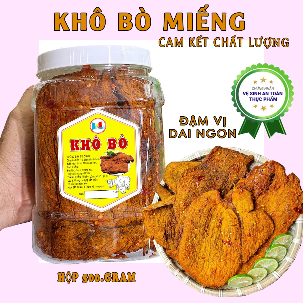 Khô Bò Hồng Ngự - Thịt Bò Khô Miếng Lớnnn