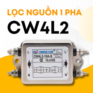 Bộ Lọc Nguồn Chống Nhiễu 1 Pha OMNICOM CW4L2, công suất 10A, 20A, 30A