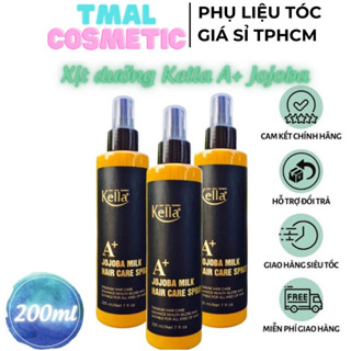 Xịt dưỡng tóc cao cấp Kella Jojoba Milk A+ 200ml giảm khô xơ và làm mềm tóc