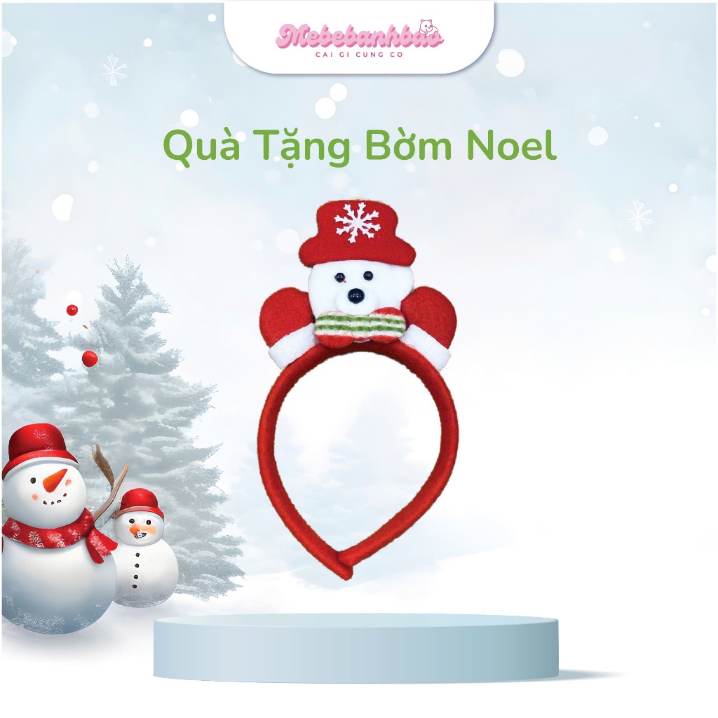 [Quà tặng] Bờm Noel cài tóc cho bé