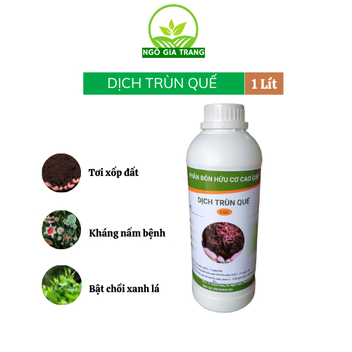 Phân trùn quế, dịch trùn quế, phân hữu cơ ( 1000 ml ) Loại đậm đặc