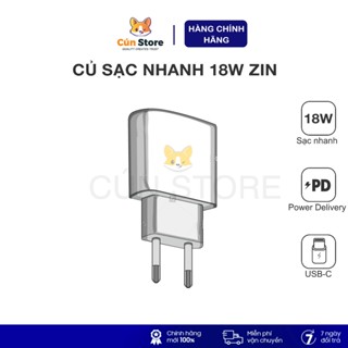  Củ sạc nhanh PD 18W chân tròn zin bóc máy cho 11 12ProMax bộ sạc nhanh 18W siêu bền | Bảo hành 12 tháng 