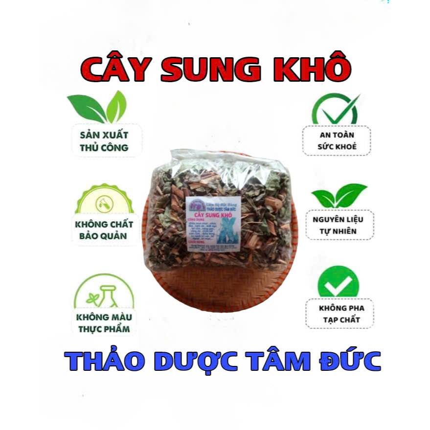 1KG thân Lá cây sung sấy khô