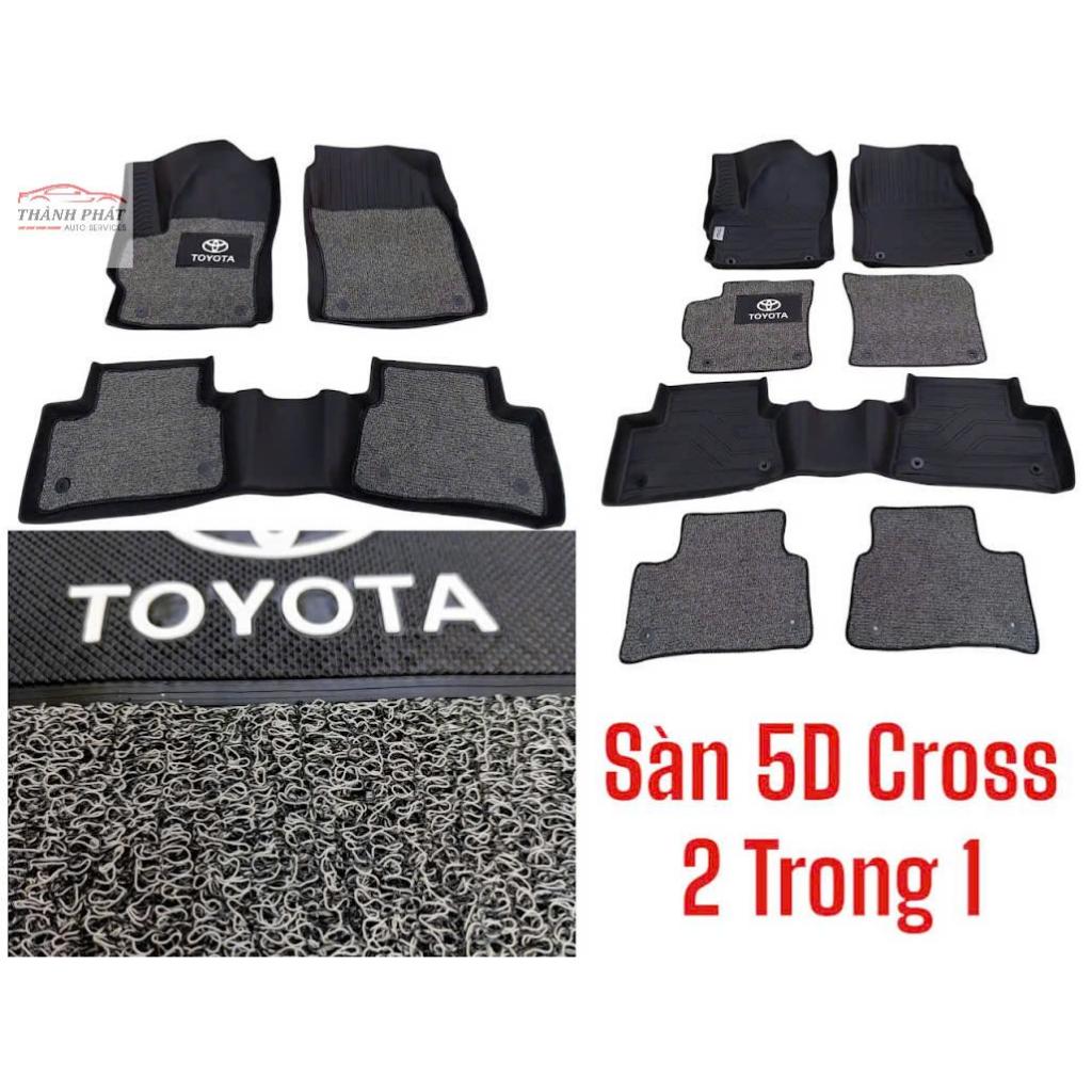 Toyota Cross, Thảm sàn, thảm lót sàn Toyota Corolla Cross 2020_2025 Chất Liệu Nhựa TPV Cao Cấp Kèm T