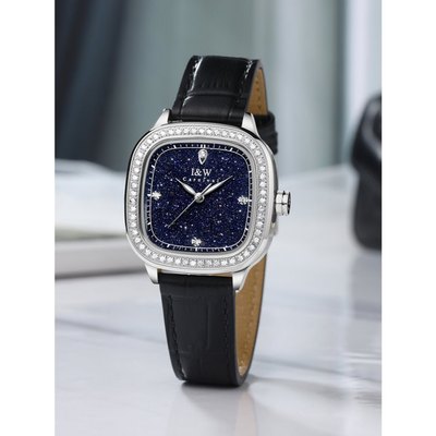 Đồng hồ nữ chính hãng I&W Carnival 632L-D1 Thay pin mễn phí,Kính sapphire,chống xước,Chống nước30m,điện tử (Pin),dây da