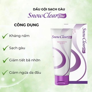  Dầu gội sạch gàu Snow Clear One sạch gàu hết ngứa kháng nấm chứa dưỡng chất dầu dừa an toàn hiệu quả tuýp 50ml 
